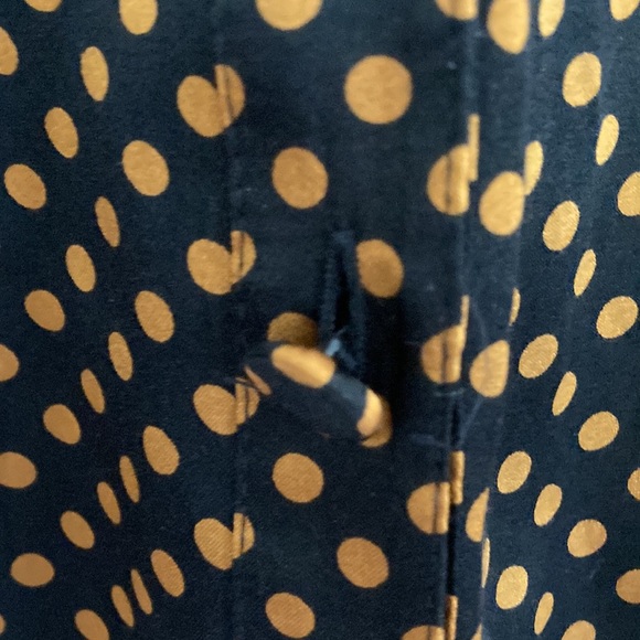 FRENCH CONNECTION POLKA DOT SILK/COTTON BLOUSE SIZE 4 - Picture 6 of 6